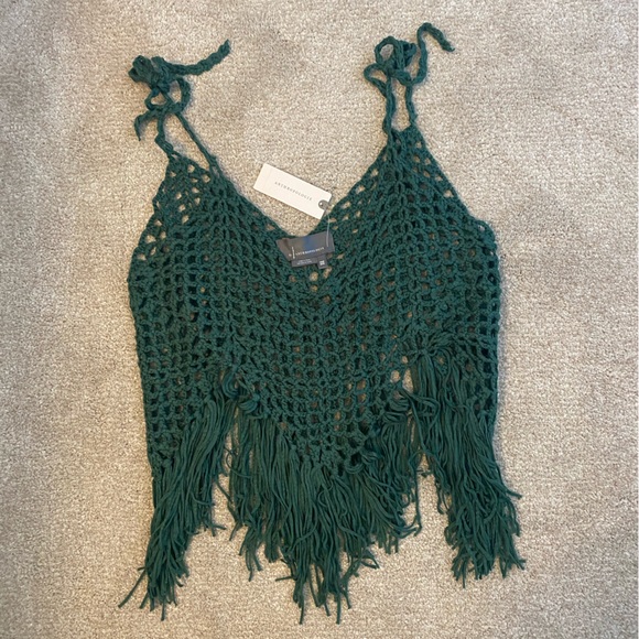 NWT Anthropologie Shoulder-Tie Crochet Vest - Picture 5 of 8
